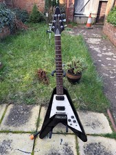 Jaxville Flying V Guitar Black