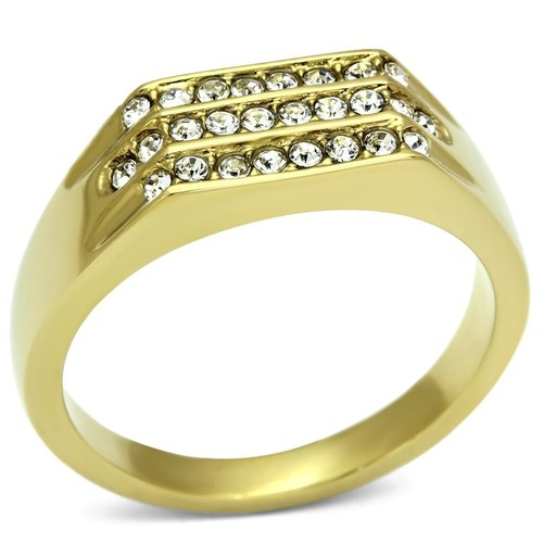 Mens gold signet ring - signet,
