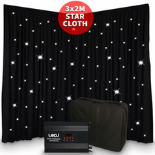 LEDJ Star Cloth Drape Lighting