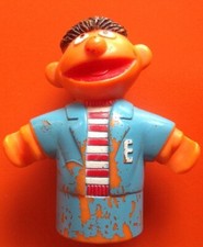Vintage 1980 Muppet Sesame Street Ernie Jim Henson Finger Puppet Plastic Rare 