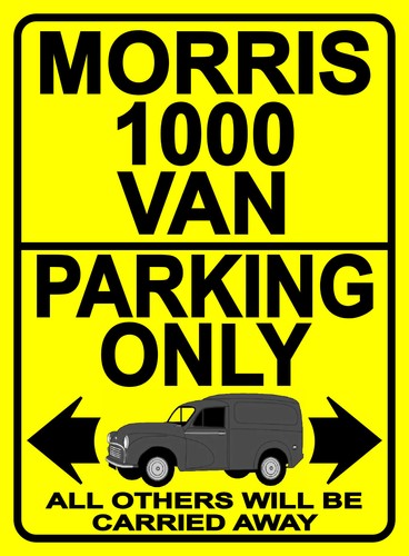 Morris 1000 van - parking,