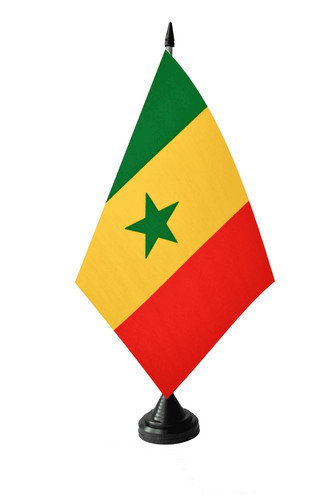 Senegal polyester table flag - polyester,