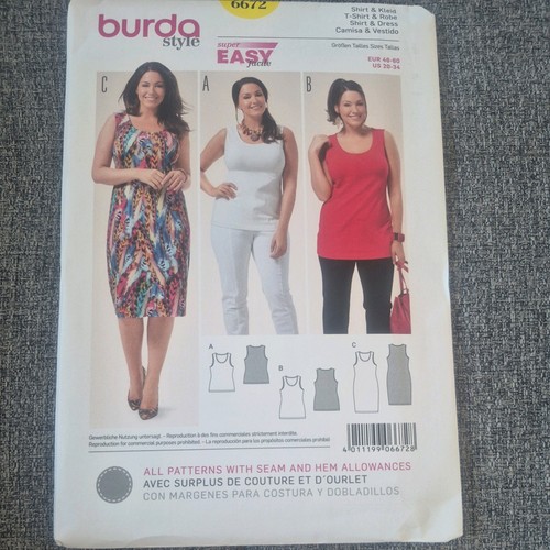 Burda sewing pattern misses - sewing,