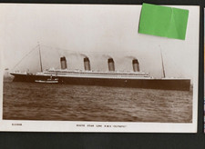White Star Line - R.M.S. Olympic sister ship to Titanic, Shipping postcard