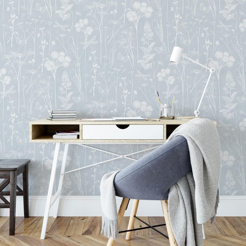 Botanical floral wallpaper - botanical,