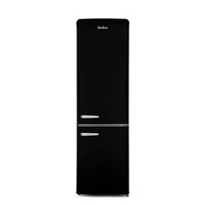 Amica Fridge Freezer Black FKR29653B 55cm Retro 60/40 A Graded