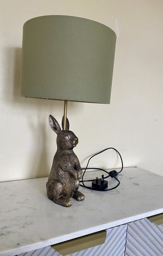 Gorgeous brass effect rabbit - gorgeous,