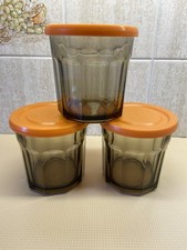 3 X French Antique Glass Jam