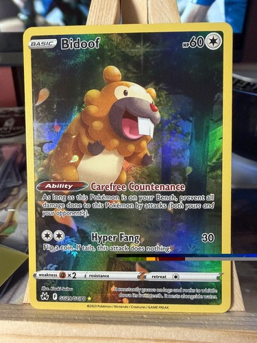 Pokemon bidoof gg29 - bidoof, holo