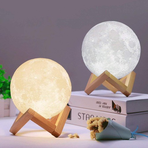 Moon starry night light - 3d,