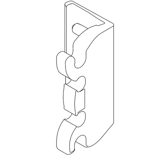 Cabinet basket clip - x,