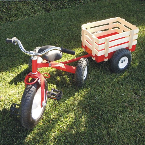 Classic tricycle with wagon - classic,