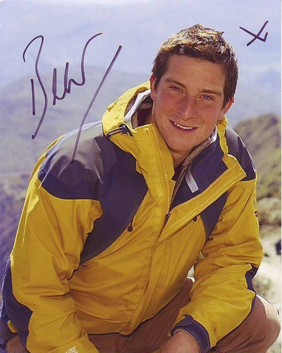 Bear grylls signed 8x10 - signed, man