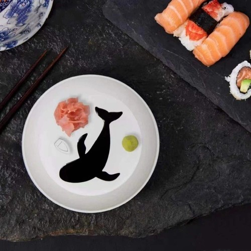 Whale shaped dipping dish - dish, oil