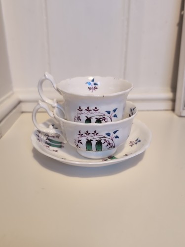 Handpainted floral fuscia trio - fuscia,