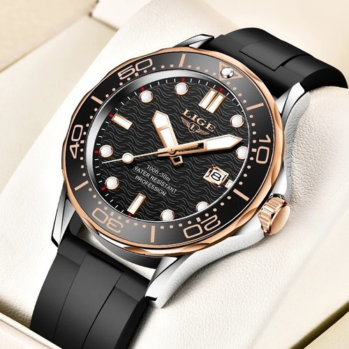 Lige mens diver wristwatch - lige,
