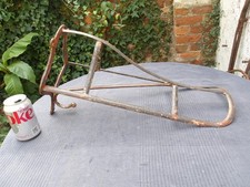 Vintage Wrought Iron Wall Mounted Saddle Rack With Bridle Hook