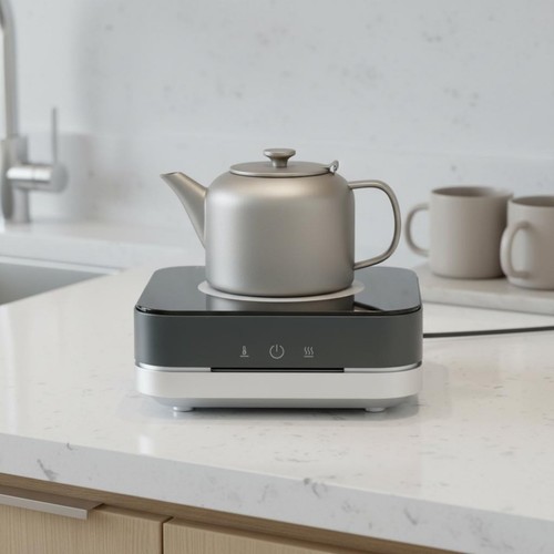 Titanium tea kettle large - titanium,