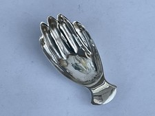 A Solid Silver Tea Caddy Spoon in the Shape of a Hand, Sheffield 1971