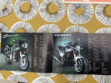 TRIUMPH  Motorcycle Sales Brochure. 1996-Tiger,Thunderbird Trident,Daytona