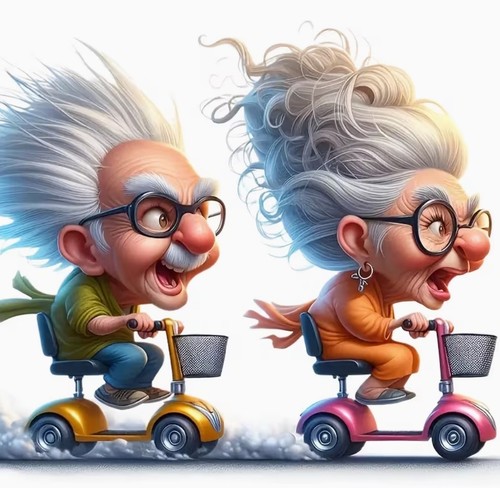 Grandad and granny mobility - granny,