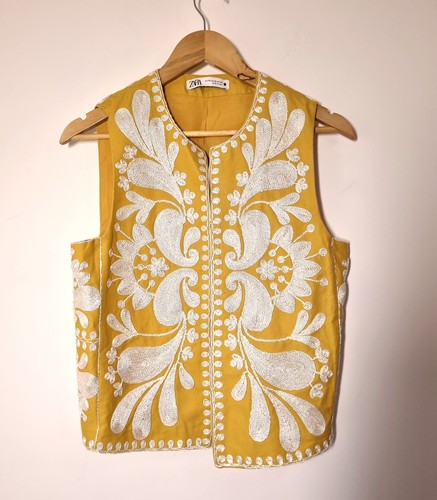 Zara embroidered waistcoat - zara,