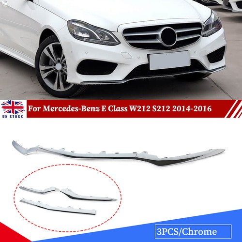 Front bumper lip chrome - front,