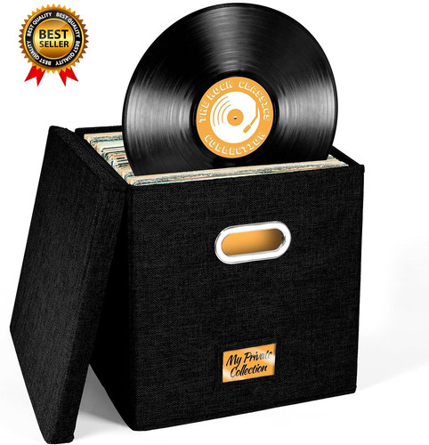 Vinyl record storage box for - vinyl,