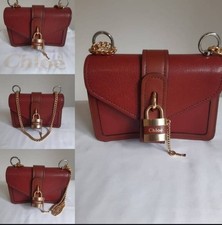 Ladies Chloe Aby Chain  Padlock Shoulder Handbag