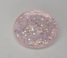 10 x Transparent Round Glitter
