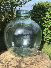 Large green glass carboy - large,
