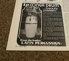 JBF2 ADVERT 5X5 LP CONGA DRUMS - LATIN PERCUSSION