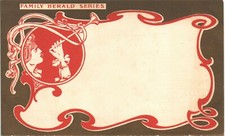 Advertising. Family Herald Magazines Series. Art Nouveau Man & Trumpet.
