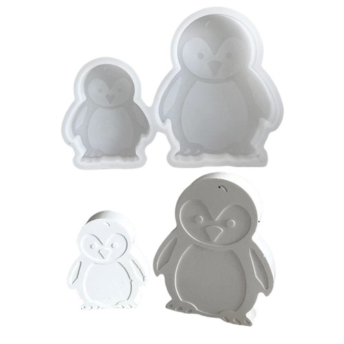 Penguins sturdy silicone mold - penguins,