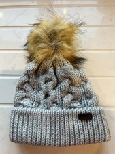 Schoffel Beanie Hat Grey Cable