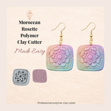 Moroccan Rosette Polymer Clay