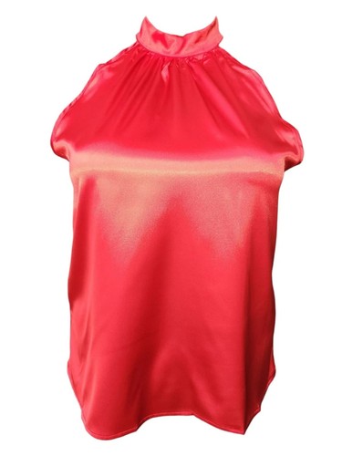 Red shiny satin - high, top