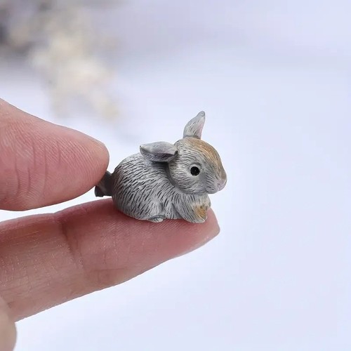 Set mini resin rabbits - of,