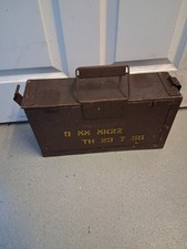 British army wooden ammo box - wooden,