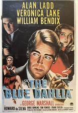 The Blue Dahlia, Veronica Lake, 1946, Film Noir,Vintage movie poster,44X29cm 151