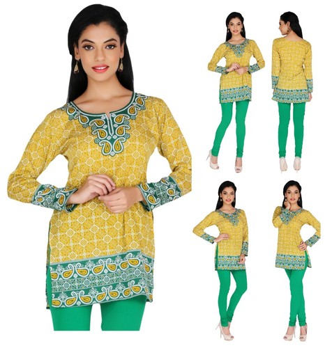 Yellow ethnic embroidered - yellow,