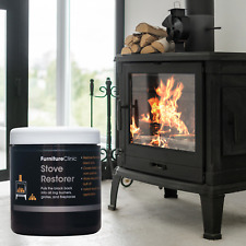 Stove Paint & Polish Alternative Log Burner Restore Colour Heat Resistant Paste