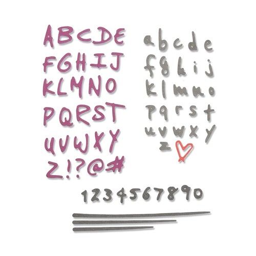 Doodle alphabet numbers - &,