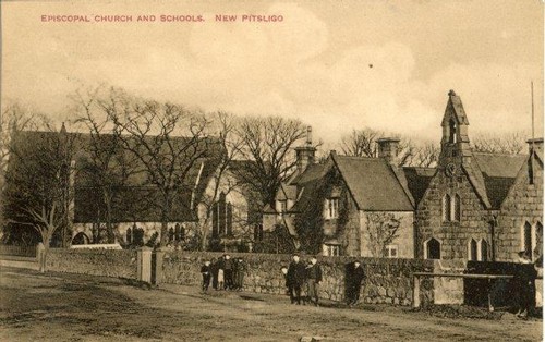 Real photo postcard church - real,