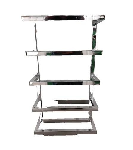 Chrome finish tier wall - chrome,