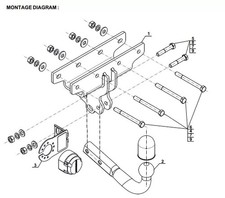 Swan Neck Tow Bar For JEEP