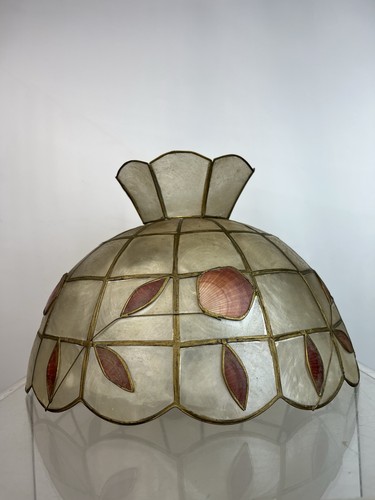 Vintage capiz shell pendant - vintage,
