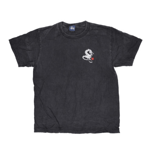 Stussy men black crew neck - crew,
