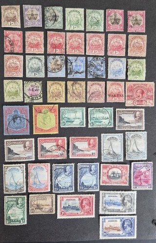 Bermuda stamp collection - stamp, kgvi