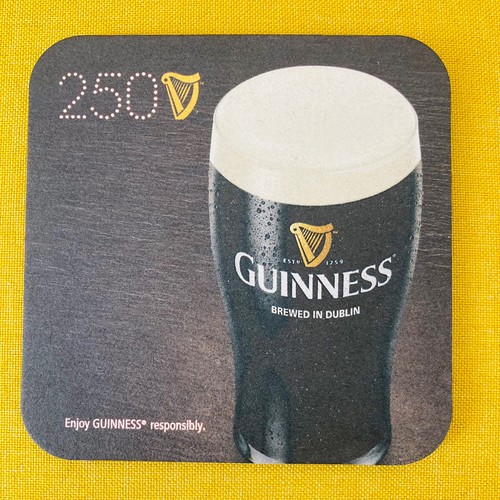 Guinness beer coaster - beer, 250